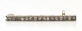 A small diamond bar brooch – kavel bij Veilinggebouw De Zwaan, Amsterdam