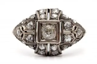 A diamond Art Deco ring – kavel bij Veilinggebouw De Zwaan, Amsterdam