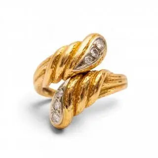 A 1970's diamond toi et moi ring – kavel bij Veilinggebouw De Zwaan, Amsterdam