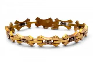 A diamond Retro bracelet – kavel bij Veilinggebouw De Zwaan, Amsterdam