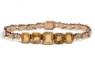 A citrine bracelet – kavel bij Veilinggebouw De Zwaan, Amsterdam