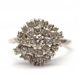 A 1960's diamond cocktail ring – kavel bij Veilinggebouw De Zwaan, Amsterdam