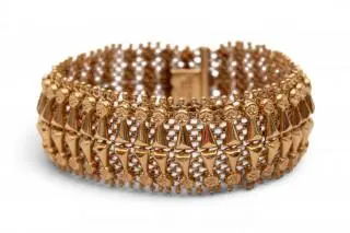 An Italian mesh bracelet, 1970's – kavel bij Veilinggebouw De Zwaan, Amsterdam