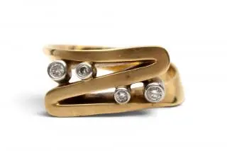 A modern designed diamond ring – kavel bij Veilinggebouw De Zwaan, Amsterdam