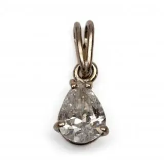 A diamond solitair pendant – kavel bij Veilinggebouw De Zwaan, Amsterdam