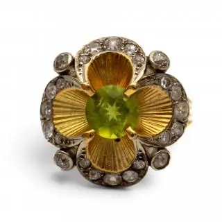 A gem set cocktail ring – kavel bij Veilinggebouw De Zwaan, Amsterdam