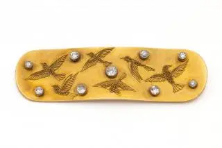 A granulated diamond brooch by Elisabeth Treskow – kavel bij Veilinggebouw De Zwaan, Amsterdam