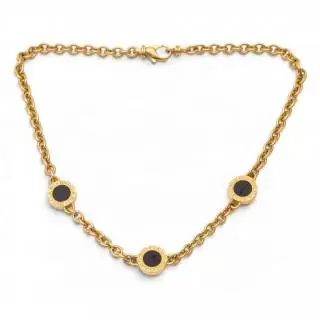 Bulgari, Bvlgari 3P Onyx necklace – kavel bij Veilinggebouw De Zwaan, Amsterdam