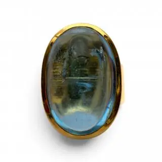 A chunky aquamarine ring – kavel bij Veilinggebouw De Zwaan, Amsterdam
