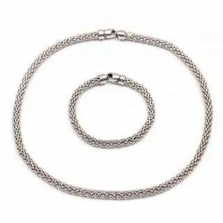 An Italian chain necklace and matching bracelet – kavel bij Veilinggebouw De Zwaan, Amsterdam