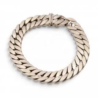 A white gold chain bracelet – kavel bij Veilinggebouw De Zwaan, Amsterdam
