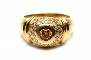 A diamond bombe ring – kavel bij Veilinggebouw De Zwaan, Amsterdam