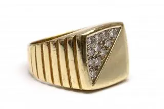 A gold men's ring – kavel bij Veilinggebouw De Zwaan, Amsterdam