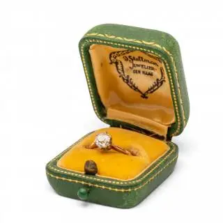 A diamond solitair ring – kavel bij Veilinggebouw De Zwaan, Amsterdam