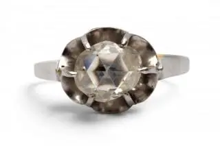 A diamond solitair ring – kavel bij Veilinggebouw De Zwaan, Amsterdam