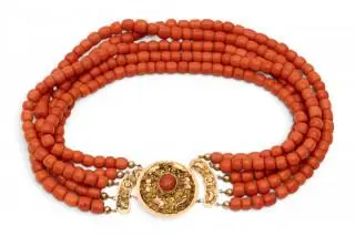 An impressive coral necklace from Zeeland – kavel bij Veilinggebouw De Zwaan, Amsterdam