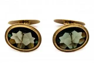 A pair of oval cufflinks – kavel bij Veilinggebouw De Zwaan, Amsterdam