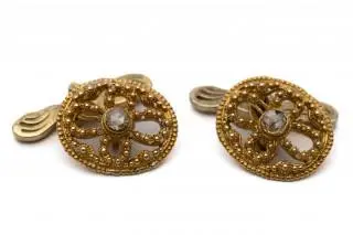 A pair of openwork oval cuff links – kavel bij Veilinggebouw De Zwaan, Amsterdam