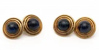A pair of round jumelles cuff links – kavel bij Veilinggebouw De Zwaan, Amsterdam