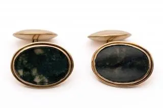 A pair of handmade cuff links – kavel bij Veilinggebouw De Zwaan, Amsterdam
