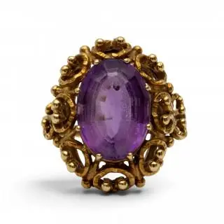 An amethyst ring – kavel bij Veilinggebouw De Zwaan, Amsterdam