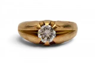 A diamond gypsy ring – kavel bij Veilinggebouw De Zwaan, Amsterdam