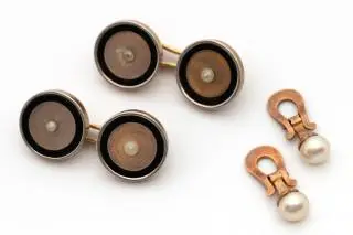 A pair of Art Deco cufflinks – kavel bij Veilinggebouw De Zwaan, Amsterdam