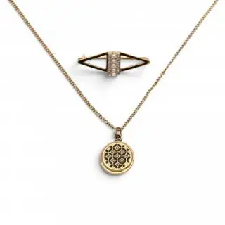 An Art Deco brooch and 19th century locket – kavel bij Veilinggebouw De Zwaan, Amsterdam