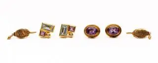 Three pairs of earrings – kavel bij Veilinggebouw De Zwaan, Amsterdam
