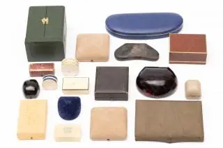 Various antique jewellery boxes – kavel bij Veilinggebouw De Zwaan, Amsterdam