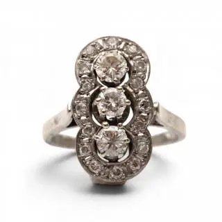 A diamond princess ring – kavel bij Veilinggebouw De Zwaan, Amsterdam