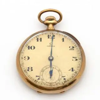 Omega, a gold pocket watch – kavel bij Veilinggebouw De Zwaan, Amsterdam