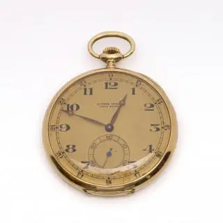 A 20th century gold pocket watch by Ulysse Nardin – kavel bij Veilinggebouw De Zwaan, Amsterdam