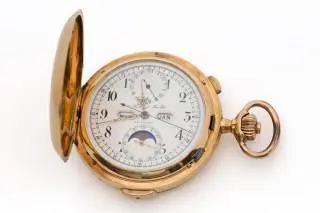 An impressive gold hunter pocket watch by C. Barbezat Baillot – kavel bij Veilinggebouw De Zwaan, Amsterdam