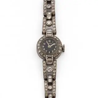 Doxa, an Art Deco diamond ladies wristwatch – kavel bij Veilinggebouw De Zwaan, Amsterdam