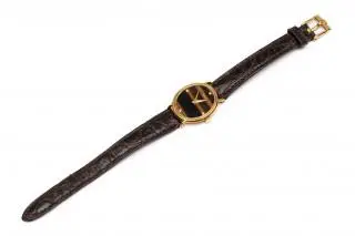 Piaget, a gold 1980's tiger eye watch, model 9822 – kavel bij Veilinggebouw De Zwaan, Amsterdam