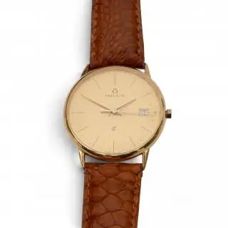 Milus, a gold wristwatch – kavel bij Veilinggebouw De Zwaan, Amsterdam