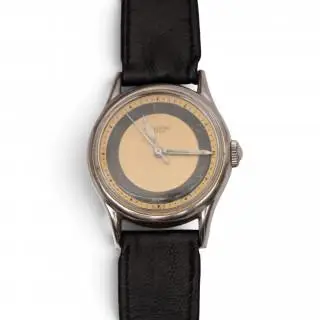 Universal, a steel 1940's wristwatch – kavel bij Veilinggebouw De Zwaan, Amsterdam