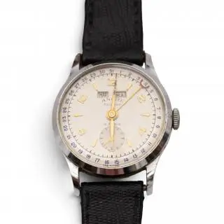 Ancre, a steel triple calender wrist watch – kavel bij Veilinggebouw De Zwaan, Amsterdam