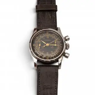 Eterna, a steel baby chronograph wristwatch – kavel bij Veilinggebouw De Zwaan, Amsterdam