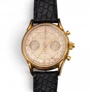Dubey & Schaldenbrand, goldplated chronograph wristwatch – kavel bij Veilinggebouw De Zwaan, Amsterdam