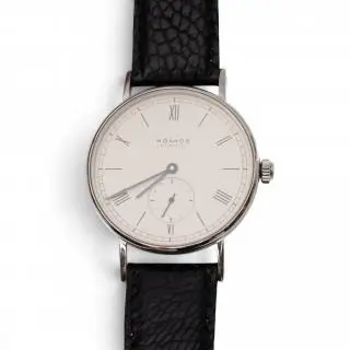 Nomos Glashutte, Ludwig, steel wristwatch – kavel bij Veilinggebouw De Zwaan, Amsterdam