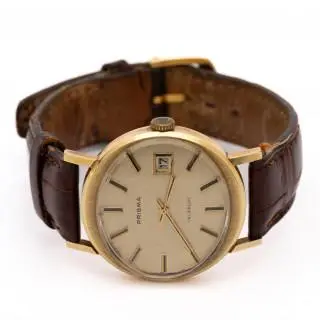Prisma, a gold wristwatch from the 1970's – kavel bij Veilinggebouw De Zwaan, Amsterdam