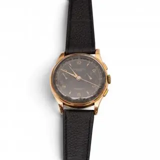 Chronograph Suisse, a gold chronograph wristwatch – kavel bij Veilinggebouw De Zwaan, Amsterdam