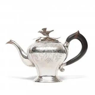 Theepot, Barend Swierink, Amsterdam, 18e eeuw – kavel bij Veilinggebouw De Zwaan, Amsterdam