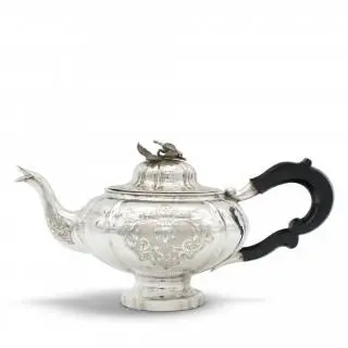 Theepot, Biedermeier – kavel bij Veilinggebouw De Zwaan, Amsterdam