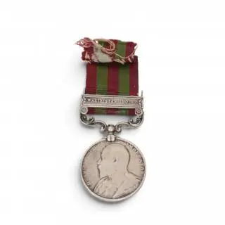 Medaille, India algemene dienst 1895-1902 en gesp Waziristan 1901-1902 – kavel bij Veilinggebouw De Zwaan, Amsterdam