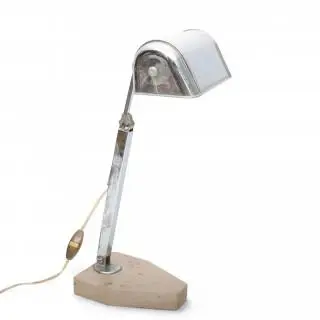 Frankrijk, nikkelen bureaulamp, Art Deco, circa 1935 – kavel bij Veilinggebouw De Zwaan, Amsterdam