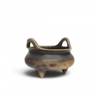 China, een kleine bronzen wierookbrander, modern – kavel bij Veilinggebouw De Zwaan, Amsterdam