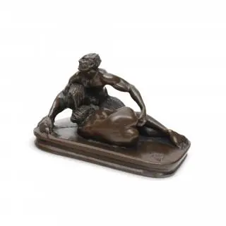 Resin sculptuur met erotisch voorstelling – kavel bij Veilinggebouw De Zwaan, Amsterdam